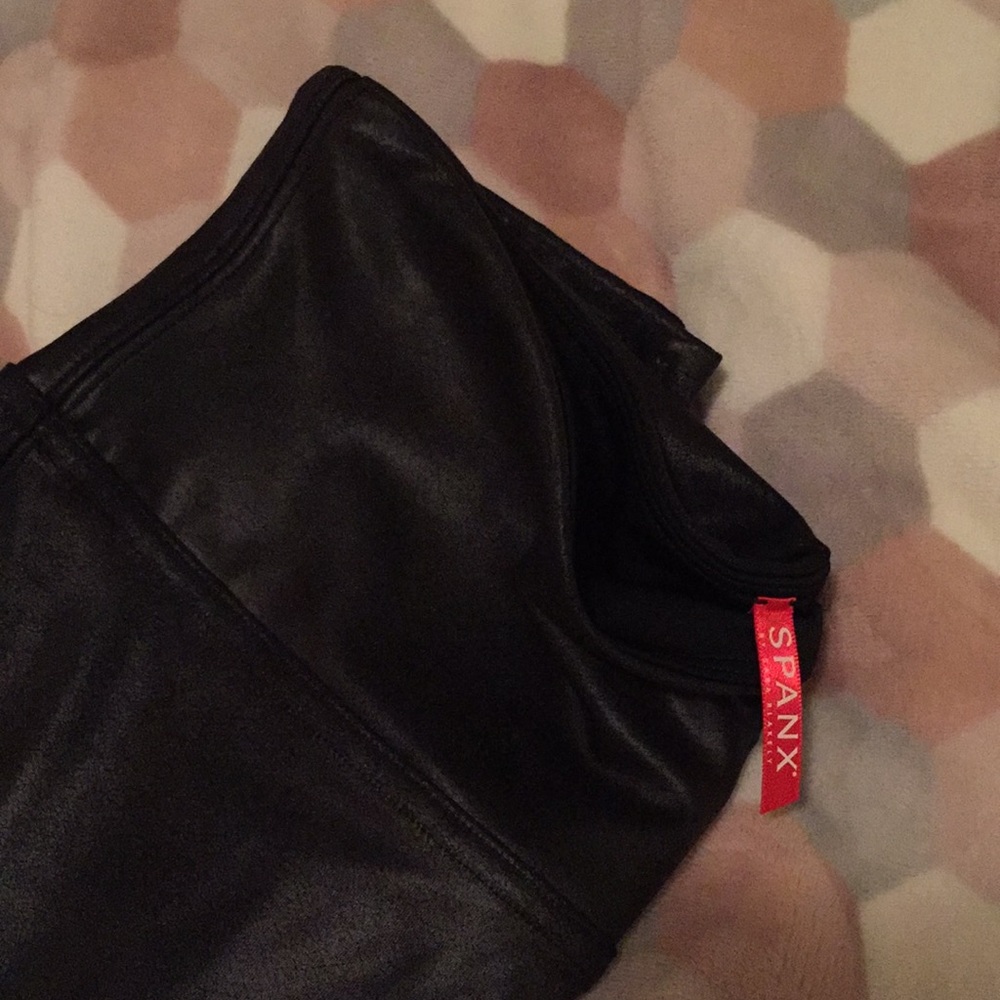 Spanx faux leather leggings!